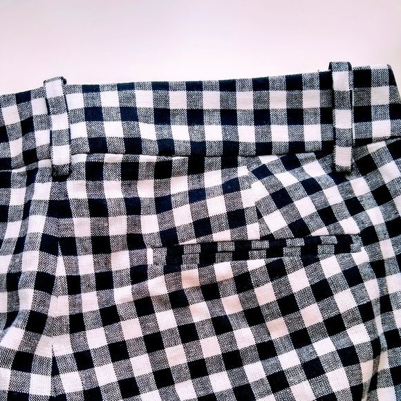 J. CREW Gingham linen-cotton Holland Pant Size 6 - Picture 13 of 16